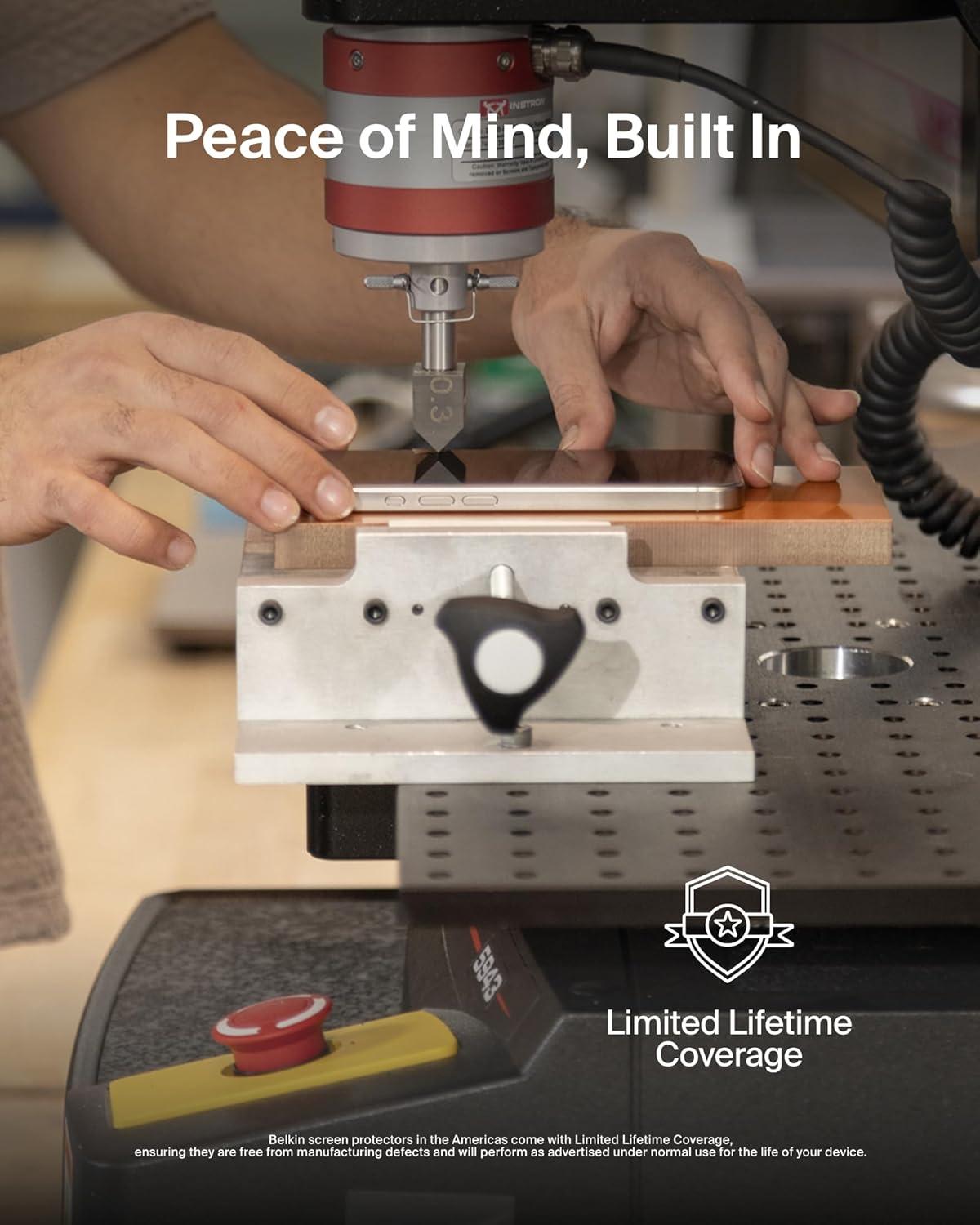 imageBelkin ScreenForce UltraGlass 2 Screen Protector for iPhone 17 Pro Max 25X Stronger Glass ScratchResistant amp Impact Protection Easy Align Tray for BubbleFree Application Made with Recycled GlassiPhone 17 Pro