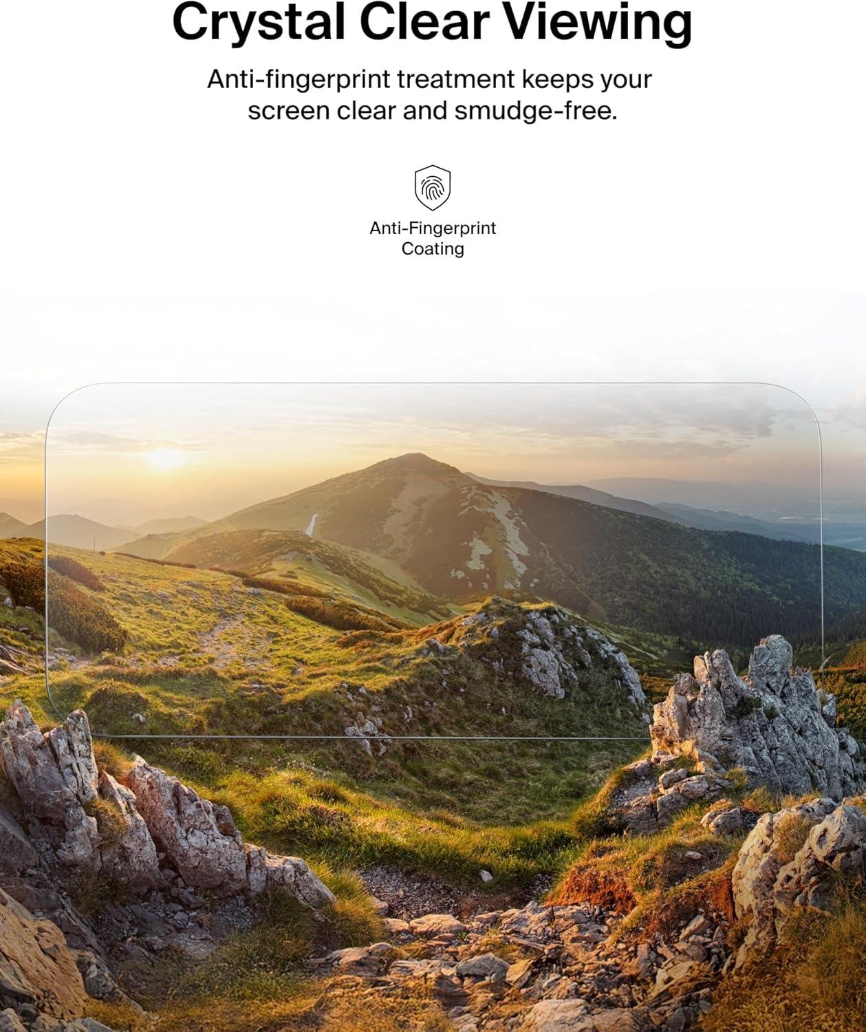 imageBelkin ScreenForce UltraGlass 2 Screen Protector for iPhone 17 Pro Max 25X Stronger Glass ScratchResistant amp Impact Protection Easy Align Tray for BubbleFree Application Made with Recycled GlassiPhone 17 Pro Max