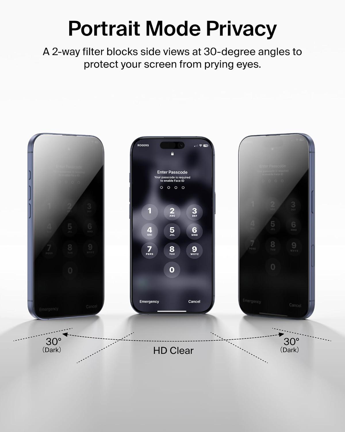 imageBelkin ScreenForce UltraGlass 2 Screen Protector for iPhone 17 Pro Max 25X Stronger Glass ScratchResistant amp Impact Protection Easy Align Tray for BubbleFree Application Made with Recycled GlassiPhone 17 Pro Max