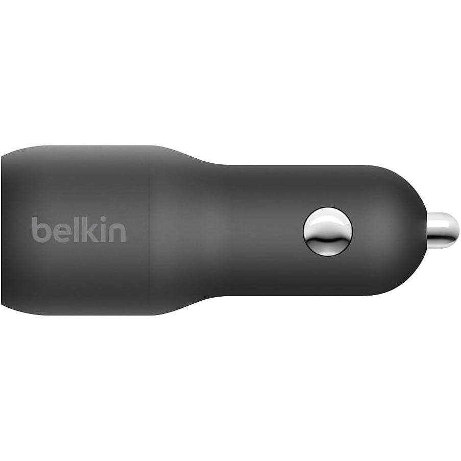 imageBelkin 36Watt DualUSB Car Charger  Power Delivery 2 18W USBC Ports with PPS Charging Apple iPhone 14 14 Pro 14 Pro Max iPhone 13 13 Pro 13 Pro Max Samsung Galaxy AirPods  USBC ChargerDual USBA  C 37W  LGT Cable