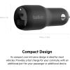 Belkin 36-Watt Dual-USB Car Charger – Power Delivery 2 18W USB-C Ports with PPS Charging Apple iPhone 14, 14 Pro, 14 Pro Max, iPhone 13, 13 Pro, 13 Pro Max Samsung Galaxy, AirPods – USB-C Charger(Dual USB-A & C 37W)