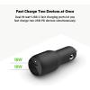 Belkin 36-Watt Dual-USB Car Charger – Power Delivery 2 18W USB-C Ports with PPS Charging Apple iPhone 14, 14 Pro, 14 Pro Max, iPhone 13, 13 Pro, 13 Pro Max Samsung Galaxy, AirPods – USB-C Charger(Dual USB-C)