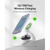 Belkin MagSafe Charger Compatible, 3-in-1 Qi2 15W Wireless Charging Station, Convertible Wireless Charger for iPhone 17, Apple Watch, AirPods, Pixel 10, Phone Stand for Travel w/ 36W Adapter – White(White)