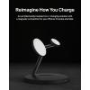 Belkin MagSafe-Compatible Charger, 3-in-1 Wireless Charging Station, Qi2-Certified 15W Wireless Charge for Apple iPhone 17 Series, Apple Watch, AirPods w/Non-Slip Base, 40W Included – Black(Black)
