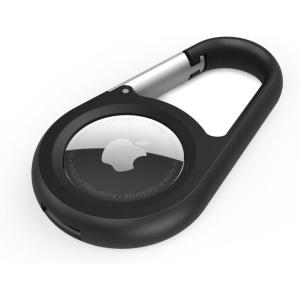 Belkin Apple AirTag Secure Holder with Key Ring – Durable Scratch Resistant Case With Open Face & Raised Edges – Protective AirTag Keychain Accessory For Keys, Pets, Luggage, Backpacks – Blue(Black)