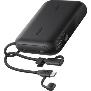 Belkin Portable Charger, USB-C Power Bank 20,000mAh w/ 2X USB-C Ports & 1x A Port, Digital Battery Display, 20W Charging for iPhone 17, Air, Pro, Samsung Galaxy S25, Pixel 10, iPad, & More – Black(Black)