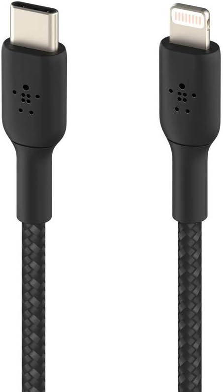 imageBelkin BoostCharge Fast Charging USB C to Lightning Cable 33ft1M MFi Certified 18W Power Delivery iPhone Charger Cord Apple Charger USB C Cable Fast Charging for iPhone 14 iPhone 13 BlackBlack