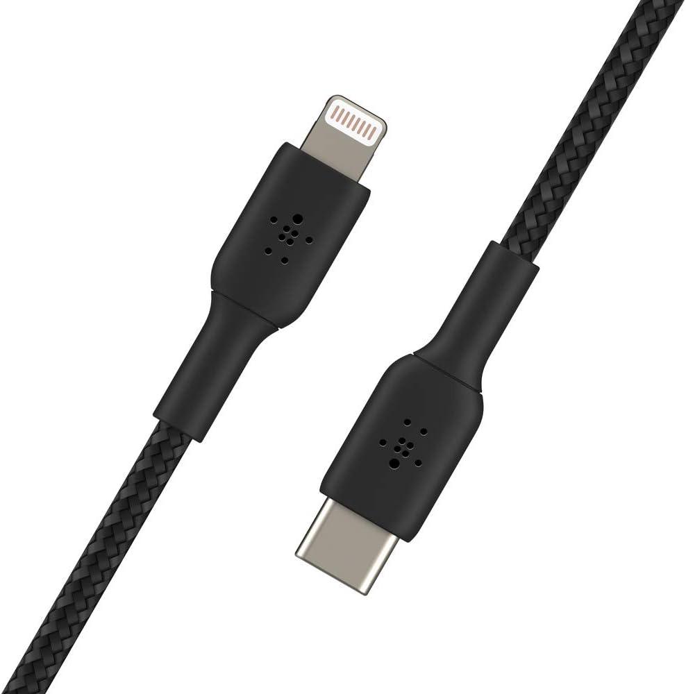 imageBelkin BoostCharge Fast Charging USB C to Lightning Cable 33ft1M MFi Certified 18W Power Delivery iPhone Charger Cord Apple Charger USB C Cable Fast Charging for iPhone 14 iPhone 13 BlackBlack