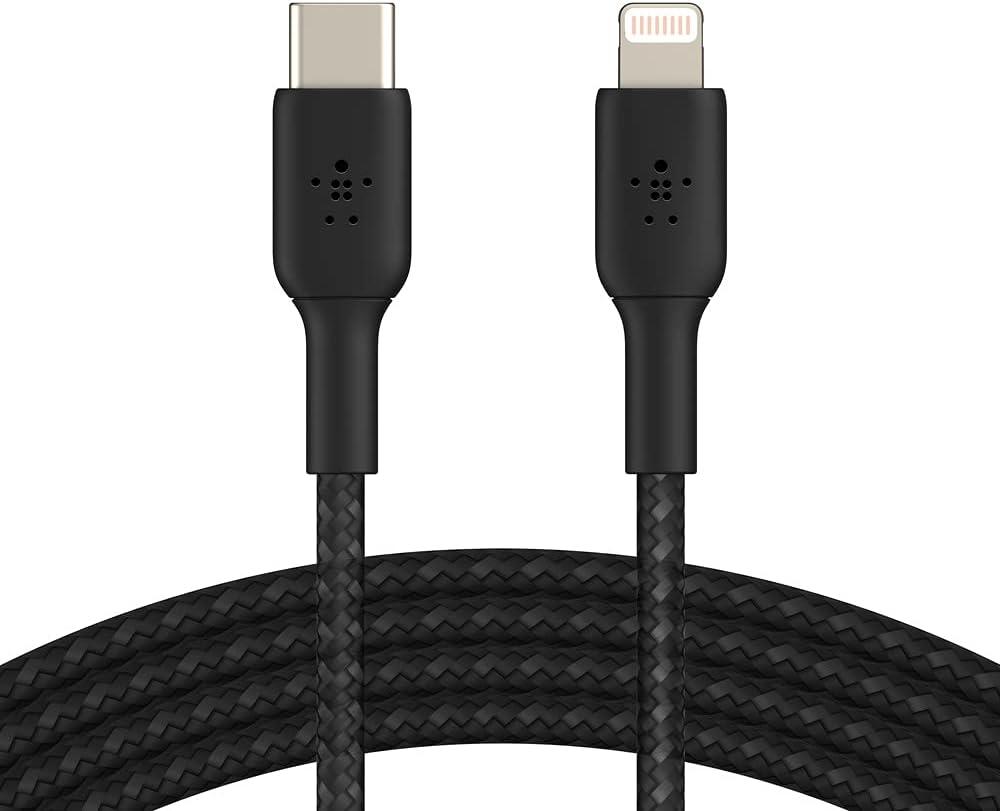 imageBelkin BoostCharge Fast Charging USB C to Lightning Cable 33ft1M MFi Certified 18W Power Delivery iPhone Charger Cord Apple Charger USB C Cable Fast Charging for iPhone 14 iPhone 13 BlackBlack