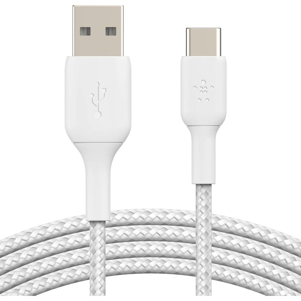 imageBelkin BoostCharge Braided USBC to USBA Charging Cable 33ft1M for iPhone 17 amp 16 Series Samsung Galaxy S25 Series Google Pixel 10 iPad Pro Nintendo Switch 2 Carplay amp More Black 2PackWhite