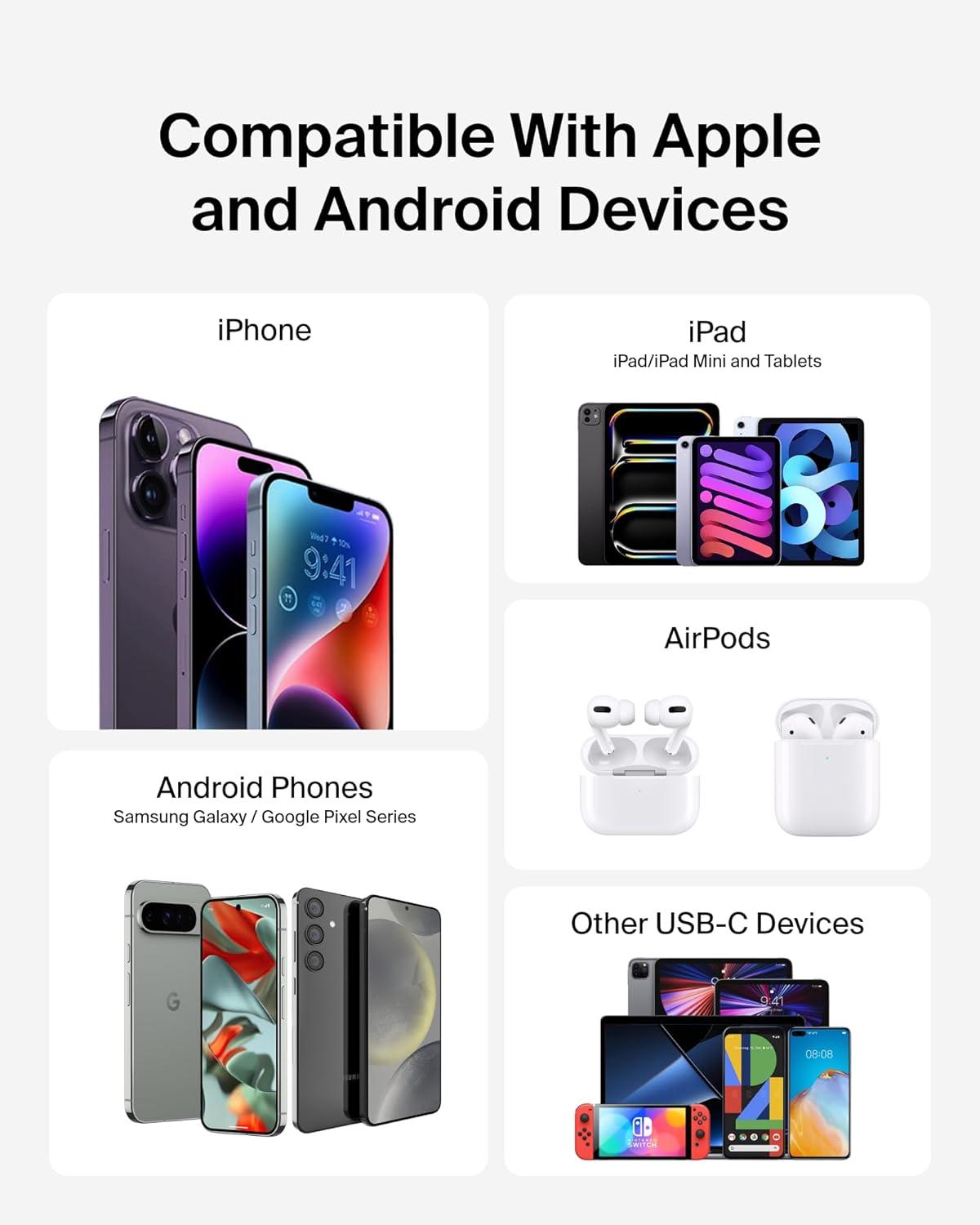 imageBelkin Portable Charger Power Bank for iPhoneAndroid 10000mAh 23W Battery Pack for Phone with Integrated USBC Lightning Cables PassThrough Capability Charge 2 Devices at OnceBlue