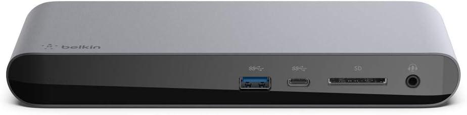 imageBelkin Thunderbolt 3 Dock Pro w Thunderbolt 3 Cable USBC Hub USBC Docking Station for MacOS amp Windows Dual 4K 60Hz 40Gbps Transfer Speed 85W Upstream Charging w Ethernet SD amp Audio PortsThunderbolt 3