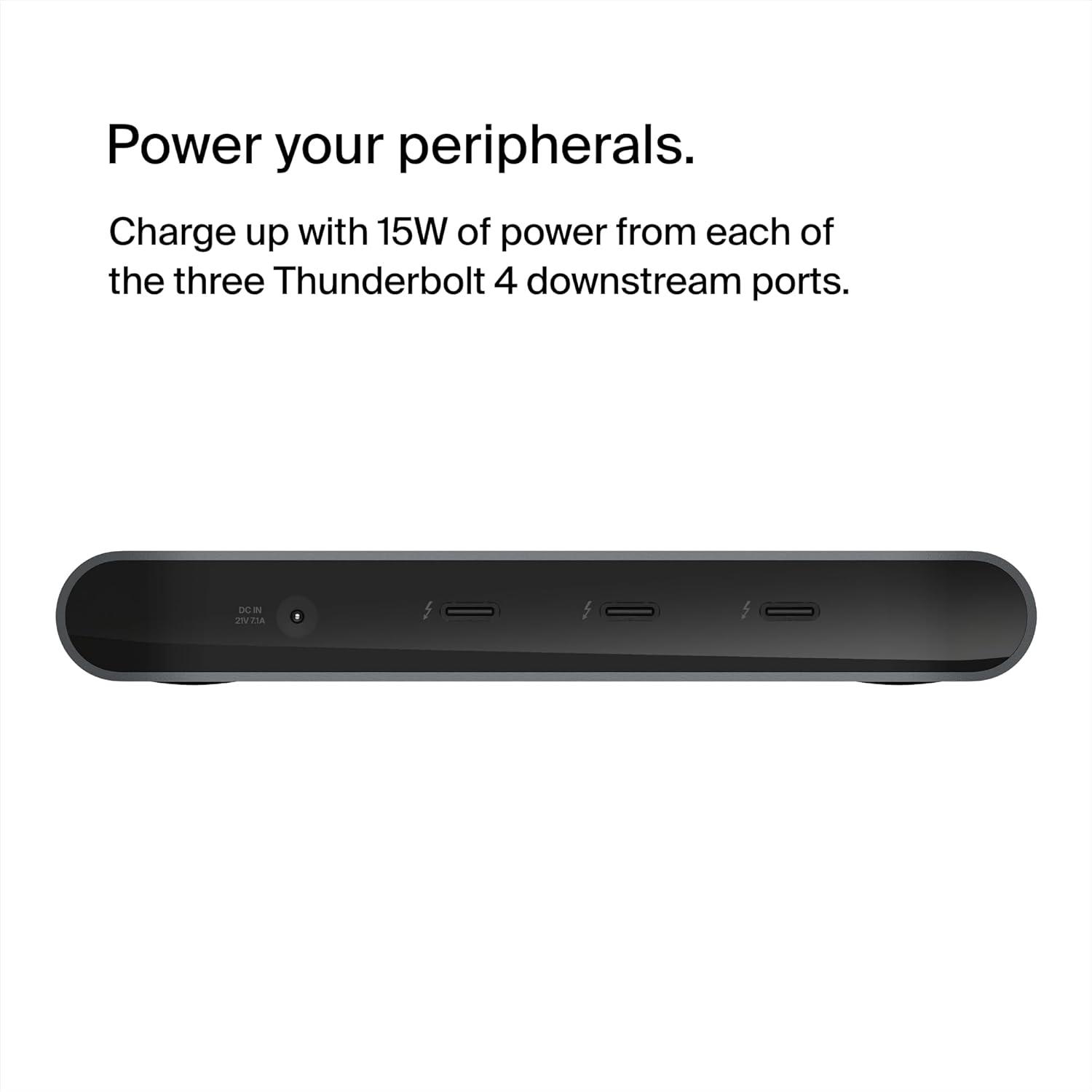 imageBelkin Thunderbolt 3 Dock Pro w Thunderbolt 3 Cable USBC Hub USBC Docking Station for MacOS amp Windows Dual 4K 60Hz 40Gbps Transfer Speed 85W Upstream Charging w Ethernet SD amp Audio PortsThunderbolt 4