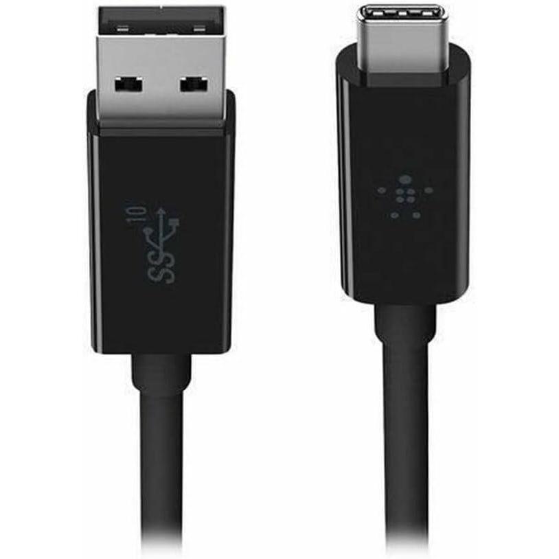 imageBelkin 31 USB A To USB C Cable Compatible W Thunderbolt 3 USB C Cable For Macbook Pro Galaxy amp More Data Transfer Up To 10gbps For USB C Thunderbolt 3 Devices amp Ultra Hd 33ft1m Black3 feet