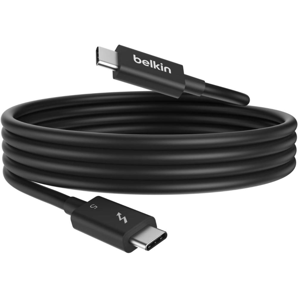 imageBelkin 33ft USBC Thunderbolt 5 Cable w 240W Power Delivery Bandwidth Boost Up to 120Gbps 3x Faster Data Transfer and 4K UHD Display Resolution  IntelCertified Fast Charging USBC Cable  Black