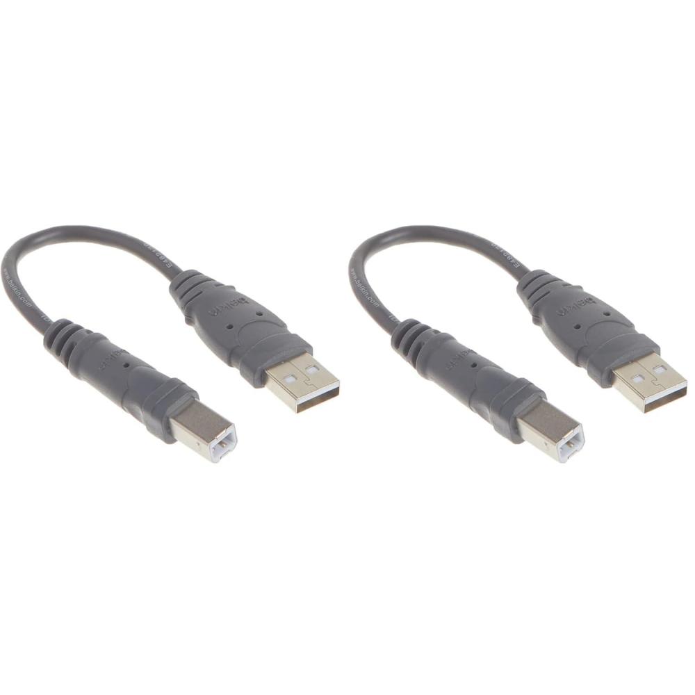 imageBelkin Components USB AB Device Daisy Chain for USB Hub 6 Inches Pack of 21 Count Pack of 2