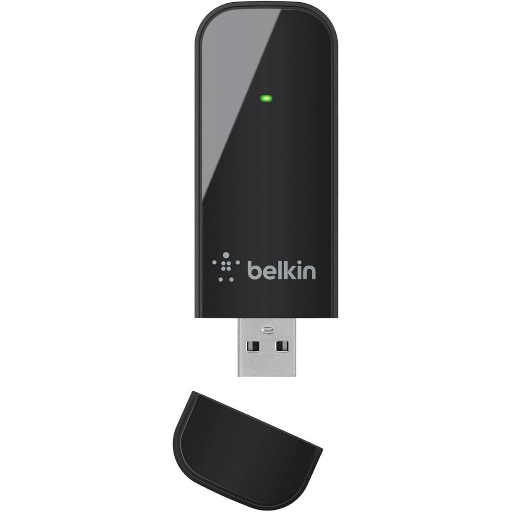 imageBelkin N600 DB F9L1101 Wireless DualBand USB Adapter Up to 300Mbps Speed Black