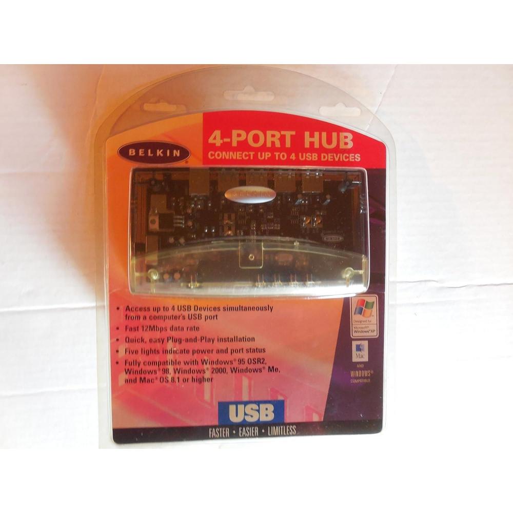 imageBelkin USB 4Port Hub with 6FT CablePower Supply