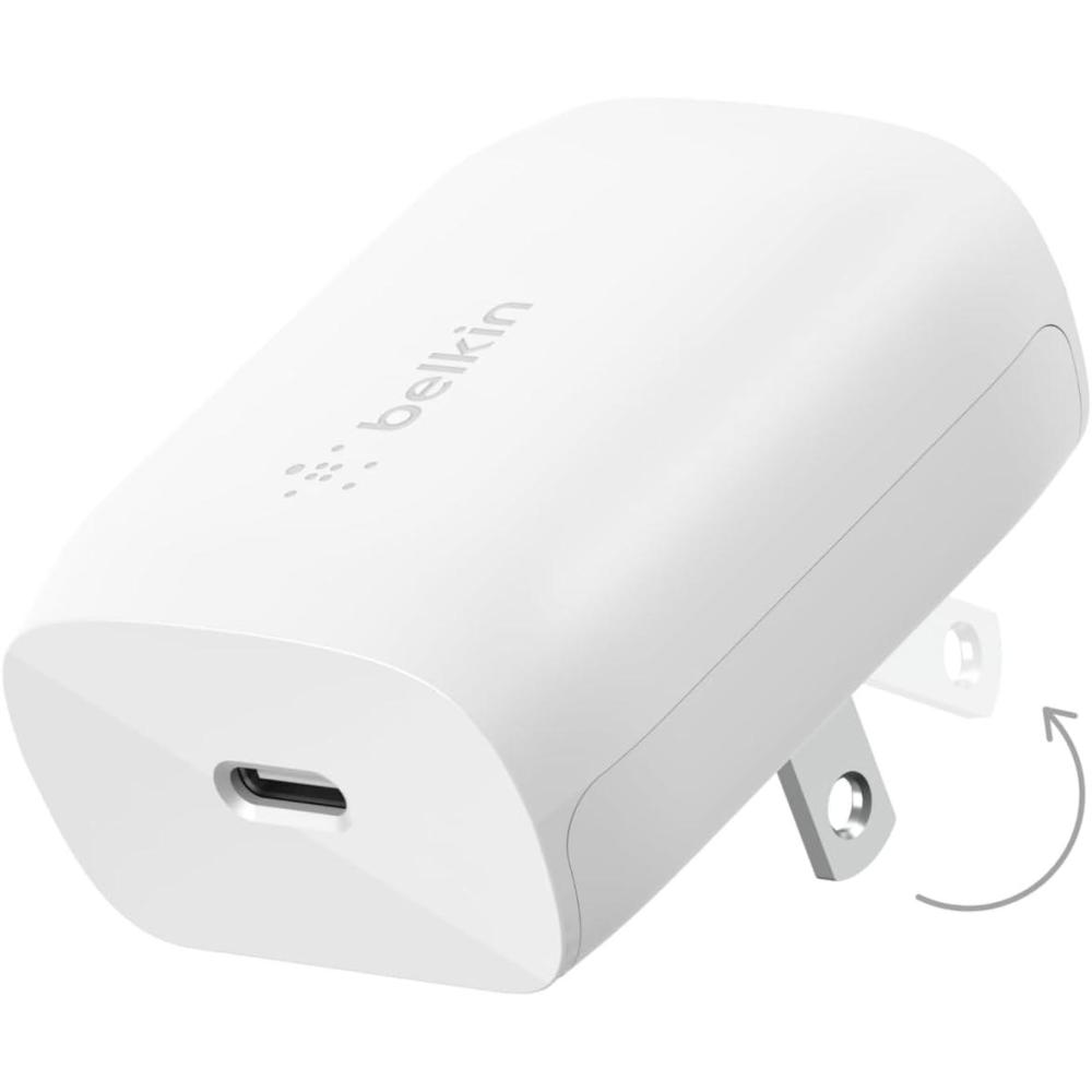 imageBelkin USB C Charger Block 30W Fast Charging  iPhone 17 Air Pro Pro Max Samsung Galaxy S25 iPad AirPods Apple Watch Nintendo Switch 2 amp More  White20W
