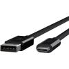 Belkin 3.1 USB A To USB C Cable Compatible W/ Thunderbolt 3 – USB C Cable For Macbook Pro, Galaxy & More – Data Transfer Up To 10gbps – For USB C, Thunderbolt 3 Devices & Ultra Hd – 3.3ft/1m – Black(3 feet)