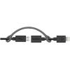 Belkin 3-Feet Micro-USB Cable with Lightning Connector Adapter – Retail Packaging – Black