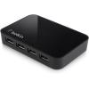Belkin 4-Port USB 3.0 Hub – SuperSpeed Powered Station with 5 Gbps Data & Charging, Compact Desktop Adapter for Laptops, iPhone Chargers, Printers, Storage Devices – Black(4-Port USB 3.0)