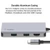 Belkin Connect 4 Port USB C Hub – Multiport Adapter Dongle with 4 USB C 3.2 Gen 2 Ports – High Speed 10G Data Transfer for Laptop, MacBook, iPad, PC, and More – 100W PD(5-in-1 MultiPort Hub  4K 30Hz)