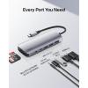 Belkin Connect 4 Port USB C Hub – Multiport Adapter Dongle with 4 USB C 3.2 Gen 2 Ports – High Speed 10G Data Transfer for Laptop, MacBook, iPad, PC, and More – 100W PD(7-in-1 MultiPort Hub  4K 60Hz)