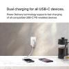 Belkin Dual USB C Charger Block 65W, Super Fast Charging PD 3.0 w/GaN – Samsung Galaxy S25, Apple iPhone 17, Air, Pro, Pro Max, iPad, MacBook, AirPods, Apple Watch, & More – Black(60W White)