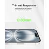 Belkin ScreenForce TemperedGlass Treated Screen Protector for iPhone 16 Pro – Slim & Scratch-Resistant – Includes Easy Align Frame for Bubble Free Application – 2-Pack(iPhone 16/15)