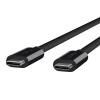 Belkin Thunderbolt 3 USB C to USB C 3.3ft/1M Long Data Transfer Power Cable with 20 Gbps Data Transfer Speed & Up To 10 Gbps for USB3.1 Devices – Supporting Thunderbolt, 4K & Ultra HD Display (Black)(3 ft/ 20 Gbps)
