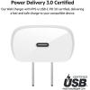 Belkin USB C Charger Block 30W, Fast Charging – iPhone 17, Air, Pro, Pro Max, Samsung Galaxy S25, iPad, AirPods, Apple Watch, Nintendo Switch 2 & More – White(30W 2-pack)
