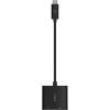 Belkin USB C to HDMI Adapter + USBC Charging Port to Charge While You Display, Supports 4K UHD Video, Passthrough Power up to 60W for Connected Devices, Compatible with MacBook, iPad, Windows