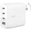 Belkin 112W 4-Port GaN Charger Block, USB-C Power Delivery Super Fast Charging & USB-A Port – MacBook, Samsung Galaxy S25, Apple iPhone 17, Air, iPad, Google Pixel, Nintendo Switch 2, etc. – White