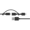 Belkin 3-Feet Micro-USB Cable with Lightning Connector Adapter – Retail Packaging – Black