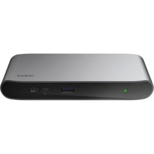 Belkin INC013qcSGY 5-in-1 Thunderbolt 4 Docking Station 40Gbps Data Transfer 96W PD Support Dual 4K/60Hz Single 8K/30Hz 150W Power Supply Unit & TB4 Cable (0.8m)(Silver)