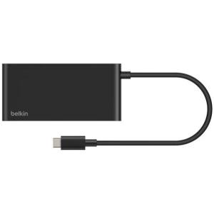 Belkin USB C Hub, 5-Port Hub w/ 4K HDMI Display @ 60Hz, 100W Power Delivery, Fast Data Transfer 5Gbps, USB C Multiport Adapter for MacBook, iPad Pro, Chromebook, & More – Upgraded HDMI 2.0 – Black(5 in 1 MultiPort)