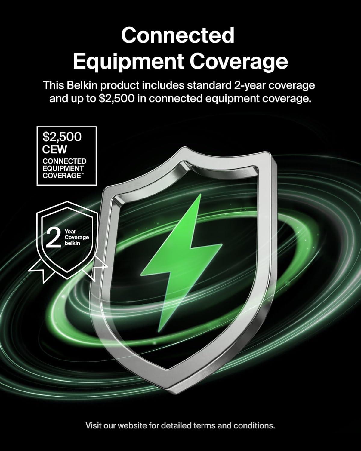 imageBelkin 2Outlet GaN Charging Station 140W USB C Charger w 2X AC Outlets 3X USB C Ports and 1x USB A Port Power Strip for iPhone Apple Watch iPad MacBook Chromebook Galaxy Pixel amp More70W 3 AC Outlet