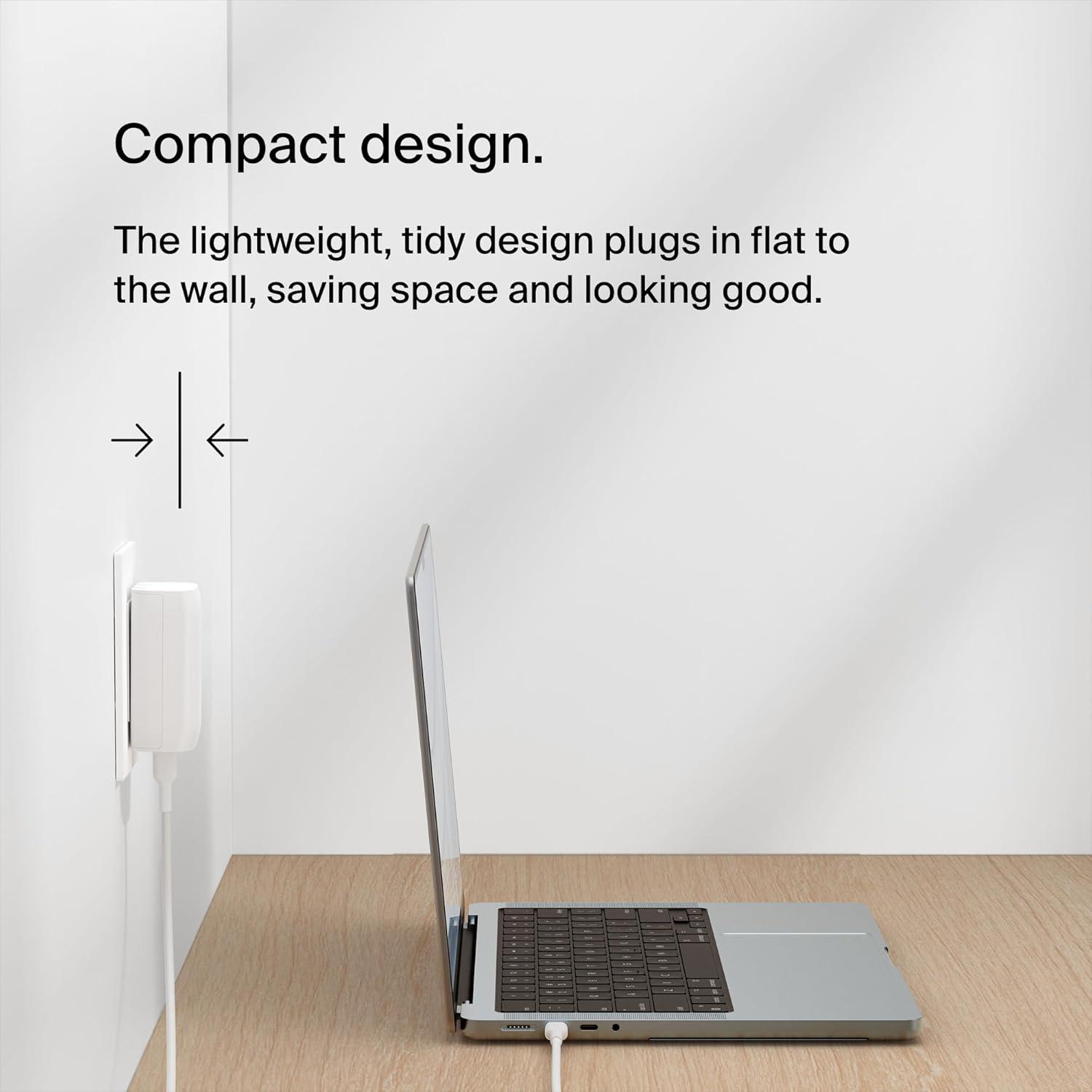 imageBelkin 3Port USB C Charger Block 67W PPS USBC PD 31 Enabled Fast Charging Charger for iPhone 17 MacBook Pro AirPods Samsung Galaxy S25 Google Pixel 10 Nintendo Switch 2 amp More White