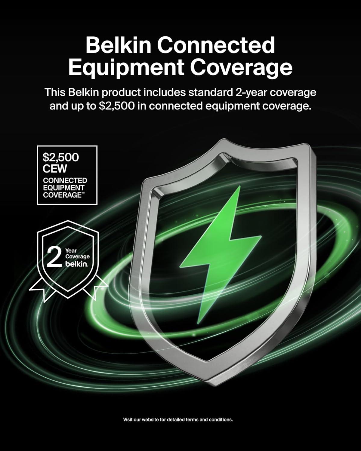 imageBelkin 4Port USB C Charger Block 200W GaN Charger USBC PD 31 Fast Charge 5ft Power Cord MacBook Apple iPhone 17 iPad Samsung Galaxy S25 Google Pixel 10 Nintendo Switch 2 amp More White