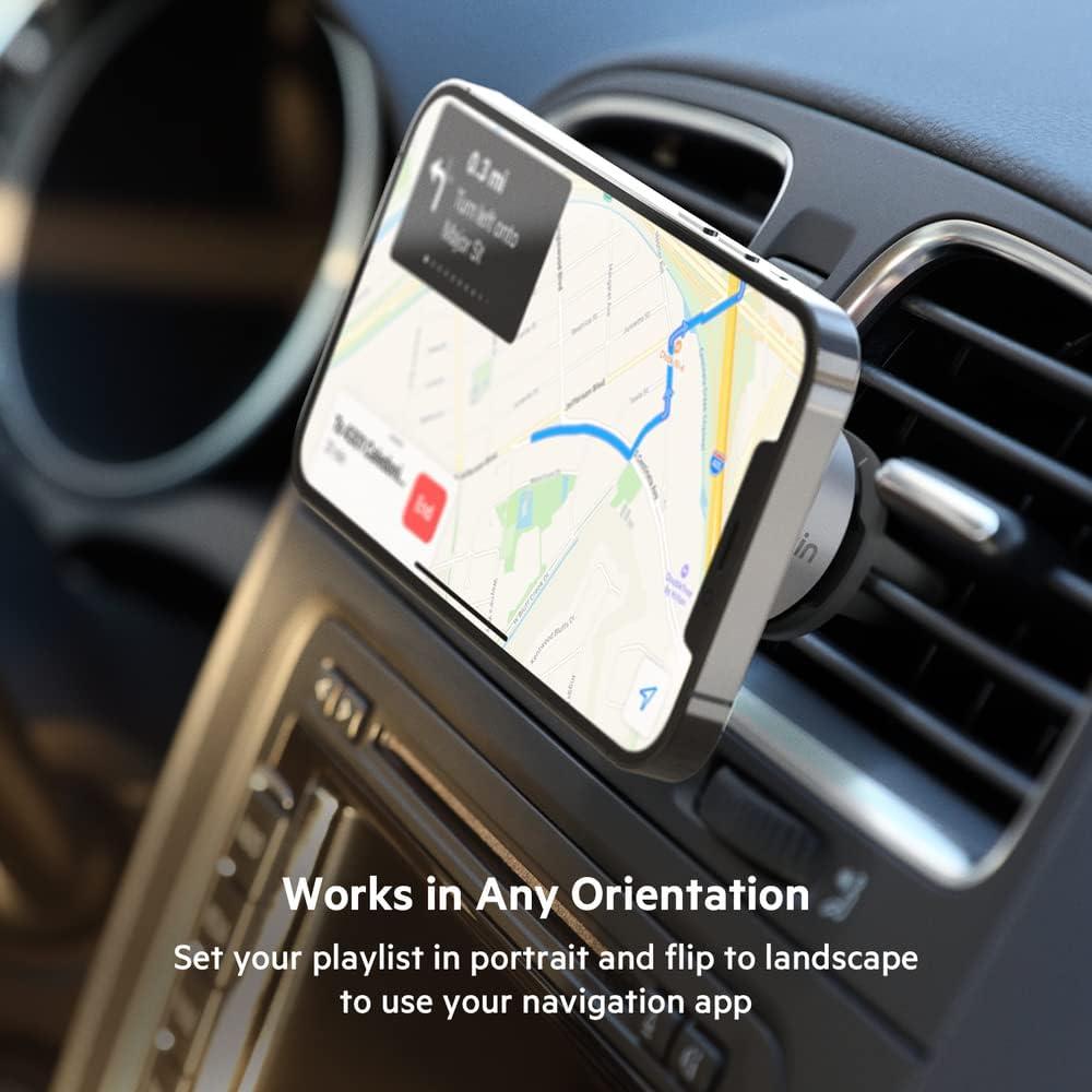 imageBelkin MagSafe Compatible Car Phone Magnetic Mount Air Vent Phone Holder for iPhone 12 12 Pro 12 Pro Max 12 Mini