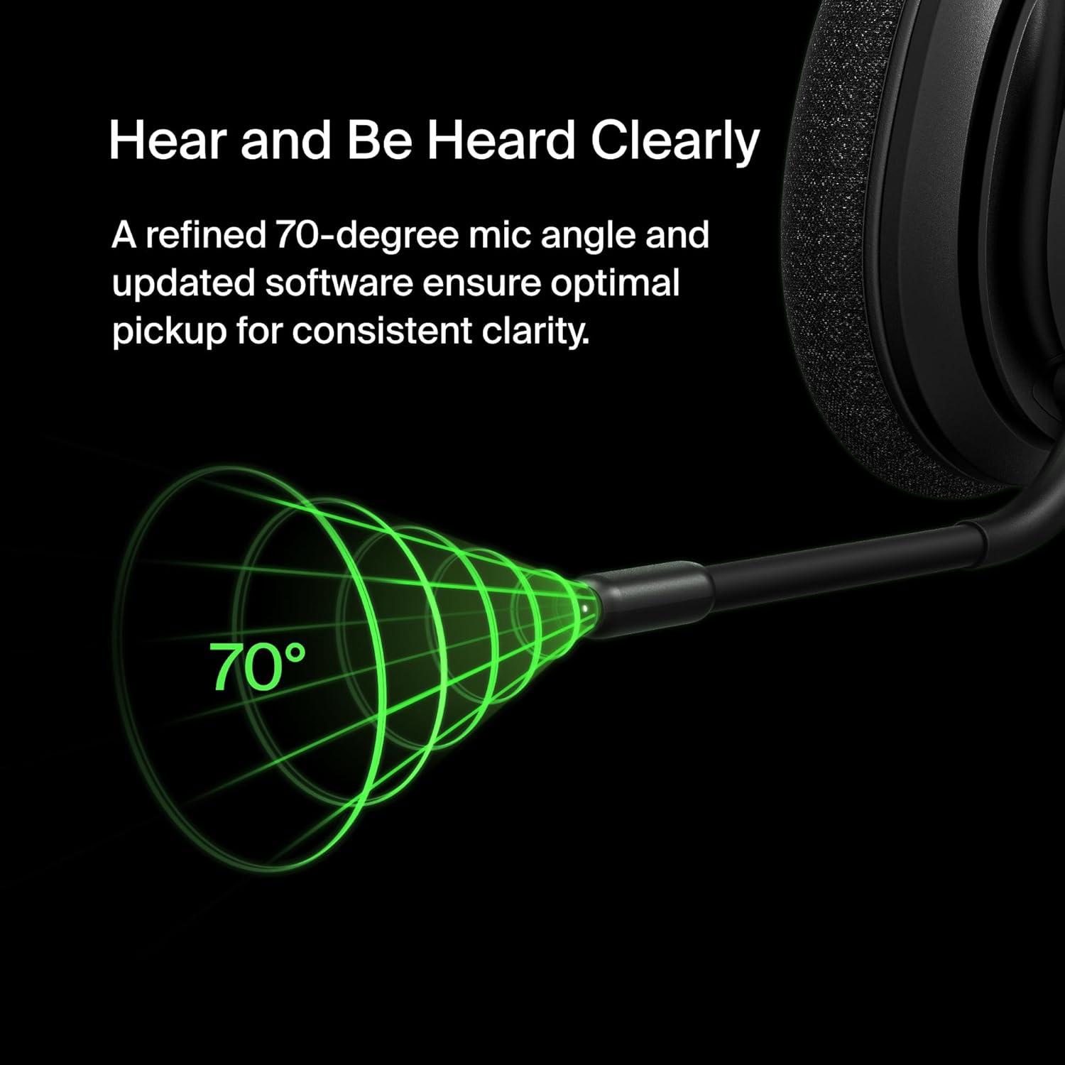 imageBelkin SoundForm Adapt Wireless OverEar HeadsetHeadphones for Work Play Gaming amp Travel wBuiltin Boom Microphone 45H Battery Life Compatible with iPhone iPad Galaxy and More Black