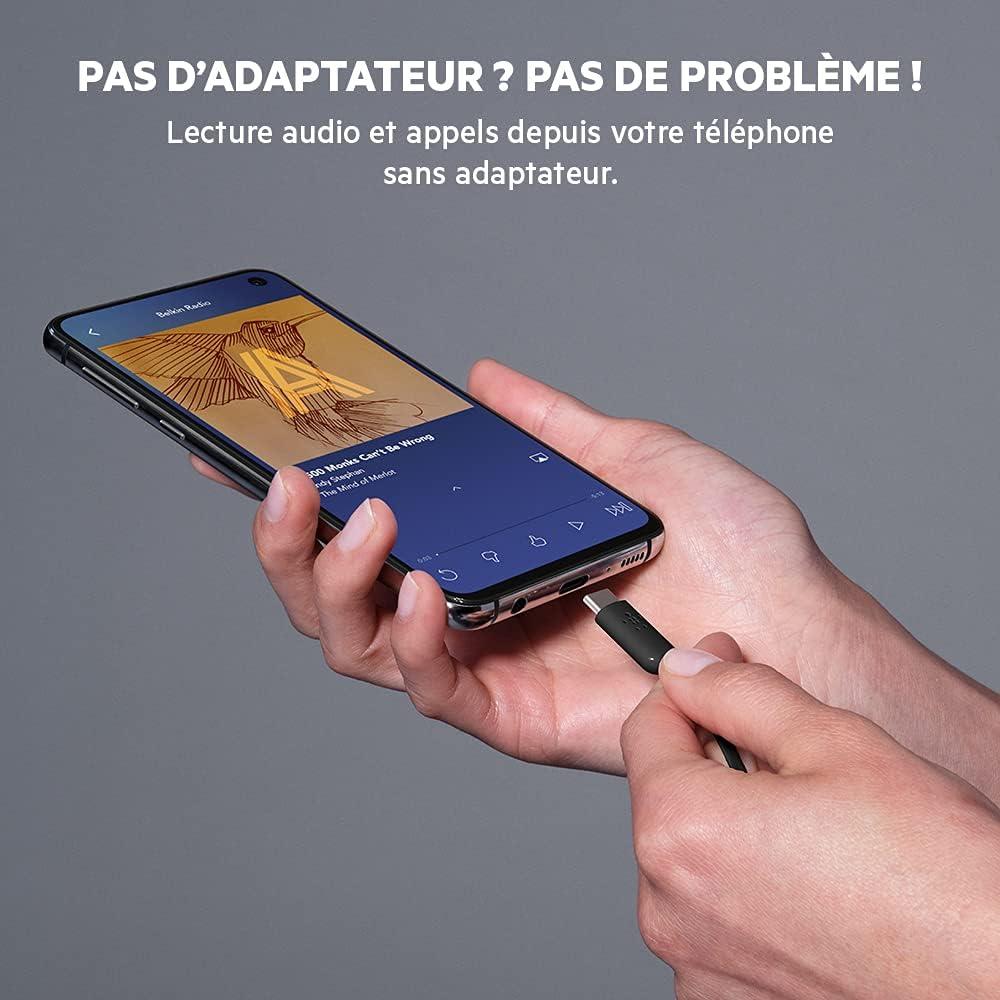 imageBelkin SoundForm Wired Earbuds with USBC Connector inEar Earphones wMicrophone USBC Headphones for iPhone 17 iPhone 16 iPad mini Galaxy S25 Google Pixel 9 Android and More BlackBlack