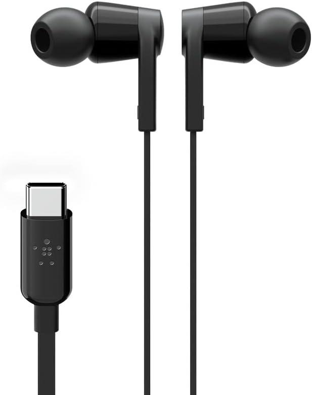 imageBelkin SoundForm Wired Earbuds with USBC Connector inEar Earphones wMicrophone USBC Headphones for iPhone 17 iPhone 16 iPad mini Galaxy S25 Google Pixel 9 Android and More BlackBlack