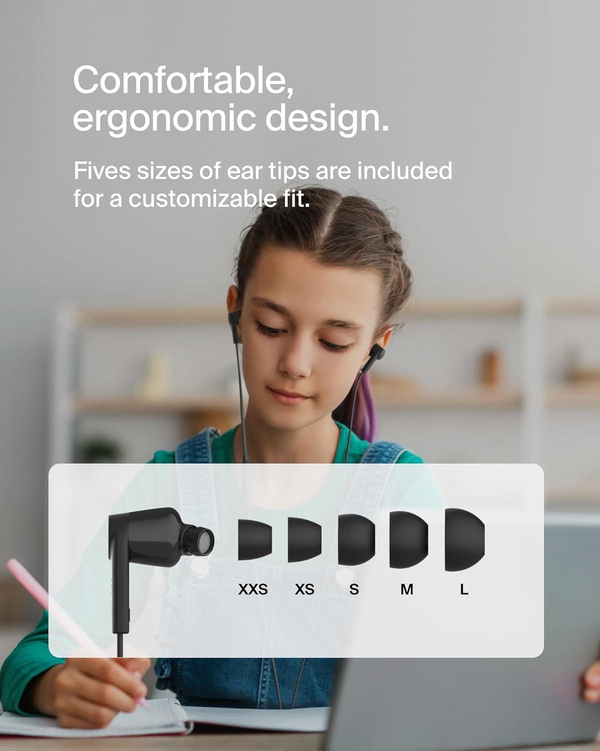 imageBelkin SoundForm Wired Earbuds with USBC Connector inEar Earphones wMicrophone USBC Headphones for iPhone 17 iPhone 16 iPad mini Galaxy S25 Google Pixel 9 Android and More BlackBlack