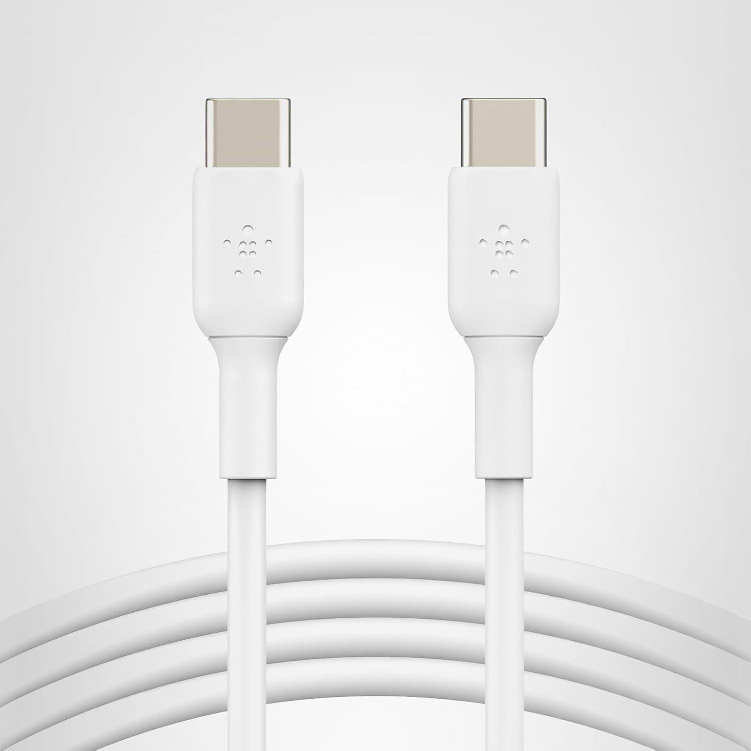imageBelkin USBC to USBC Cable Fast Charging Cable 2M66ft for iPhone 16 iPhone 16 Pro iPhone 16 Pro Max Galaxy S25 S24 Note Pixel iPad Pro Nintendo Switch 2 Carplay amp More BlackWhite