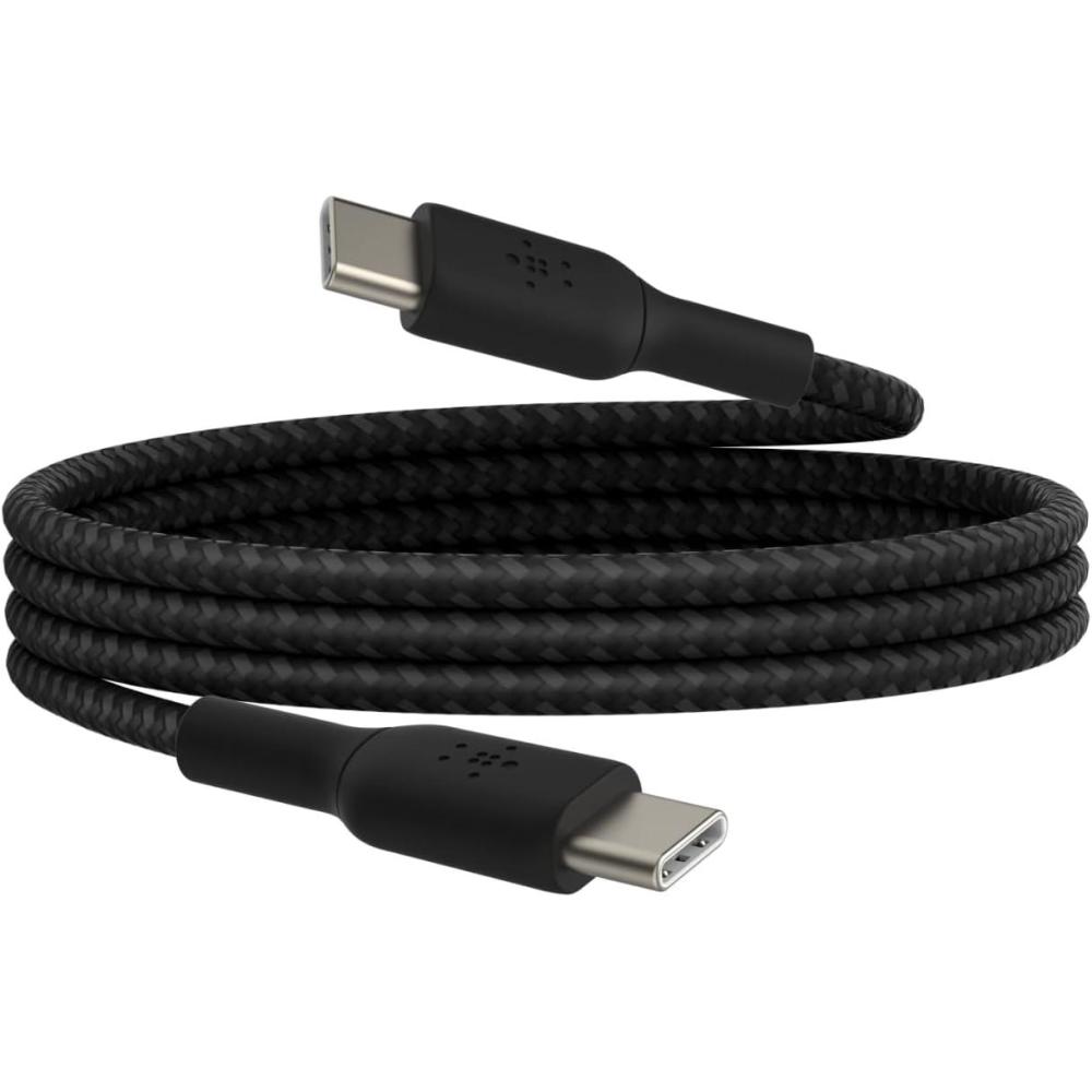 imageBelkin BoostCharge 2M66ft Braided USBC to USBC Cable for iPhone 17 iPhone 17 Pro iPhone 17 Pro Max Galaxy S25 S24 Note Pixel 10 amp 9 iPad Pro Nintendo Switch 2 amp More  PinkBlack