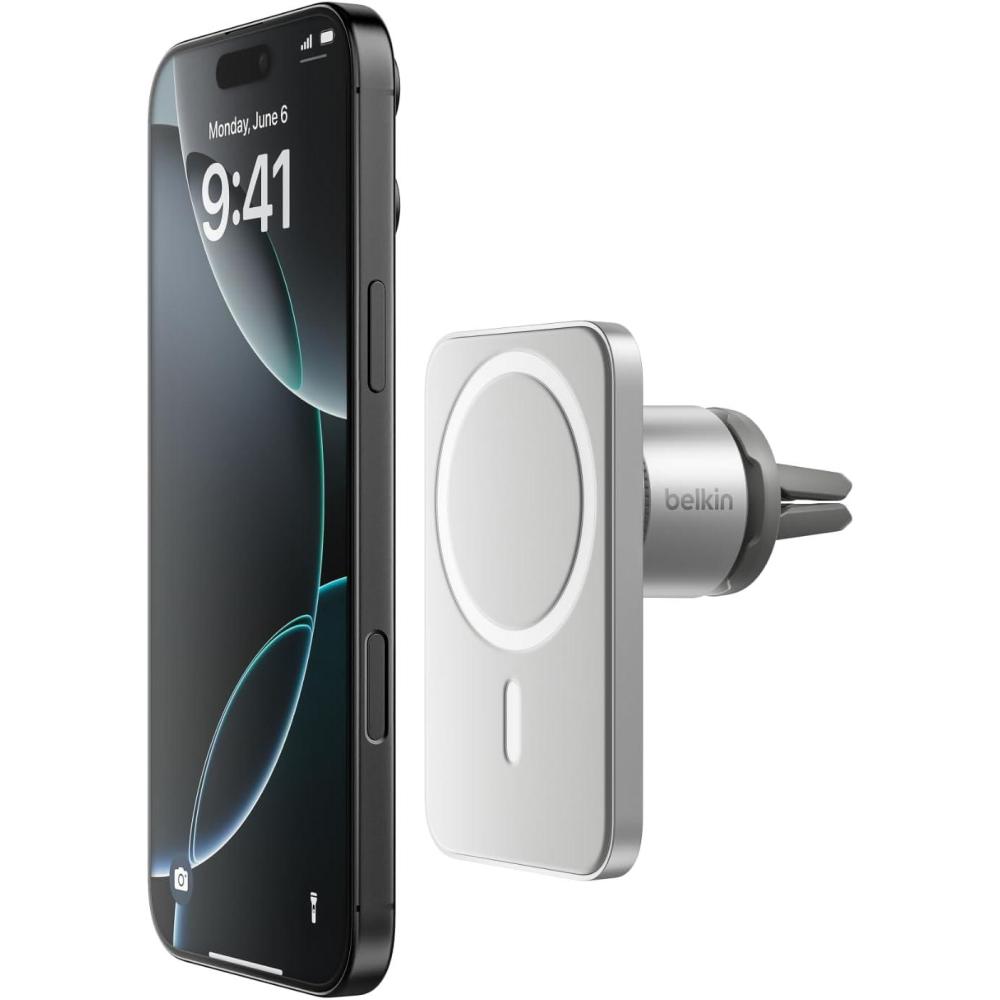 imageBelkin MagSafe Vent Mount Pro  MagSafe Compatible Phone Mount for Car  Wireless Magnetic Phone Holder Mount for iPhone 17 iPhone 16 15 Pixel 10 amp More  Car Accessories Certified RefurbishedNew