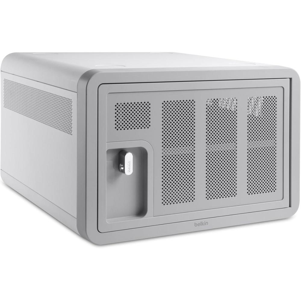 imageBelkin Secure and Charge AC Lockable Classroom Charging Station for Laptops amp Tablets Classroom Organization amp iPad Charging Station Up To 10 Devices Including iPads Samsung Tablets amp More