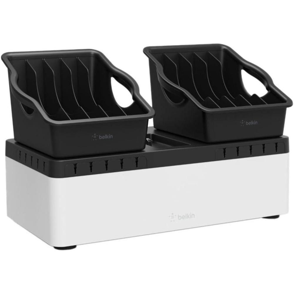imageBelkin Store and Charge Go With Portable Trays  AC Classroom Charging Station for Laptops amp Tablets  Classroom Organization amp Charging Station  Up To 10 Devices Including iPads Tablets amp More